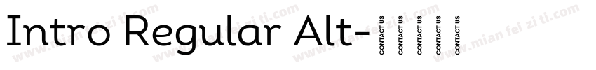 Intro Regular Alt字体转换